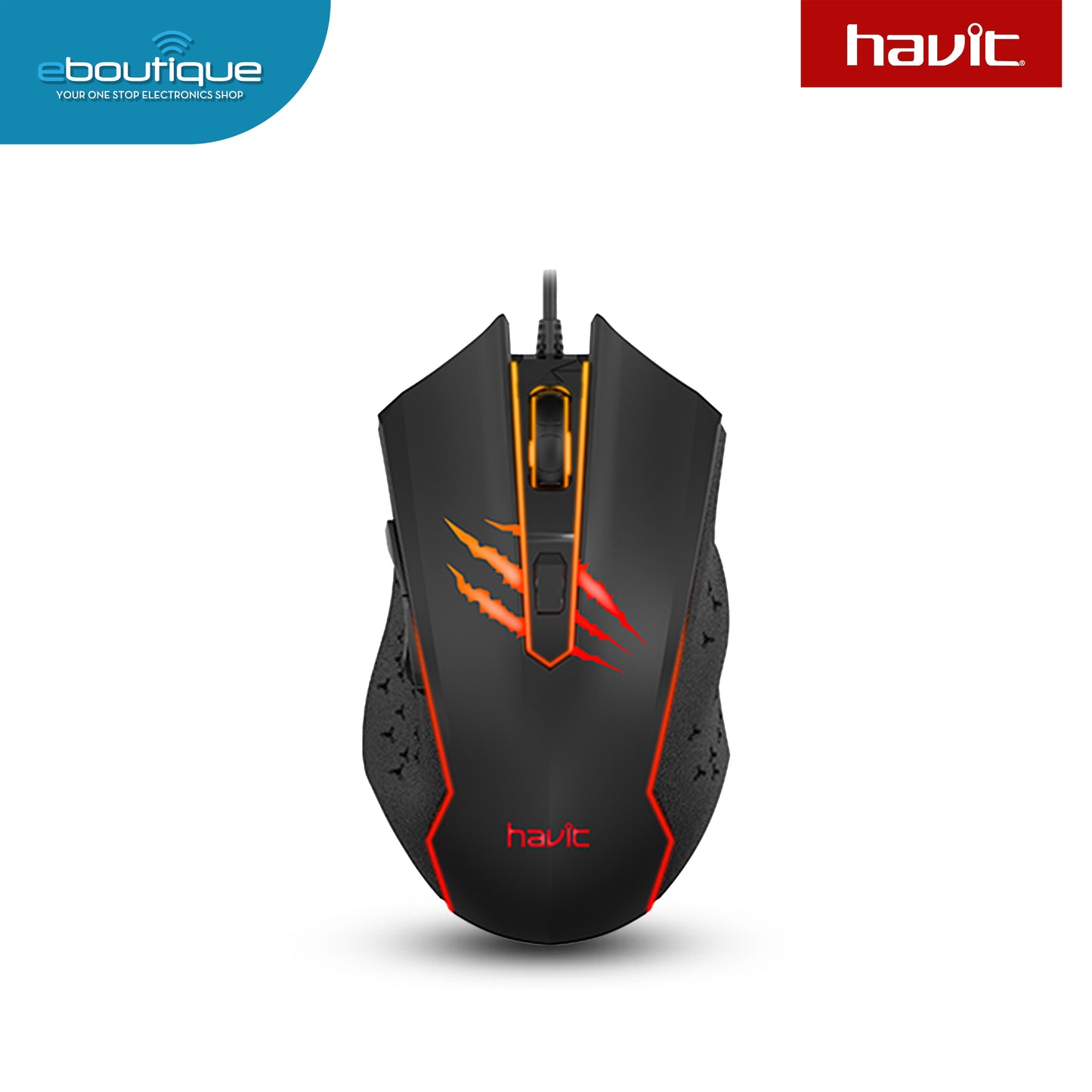Havit MS1027 Optical Gaming Mouse Black (HAVMS1027BLK)