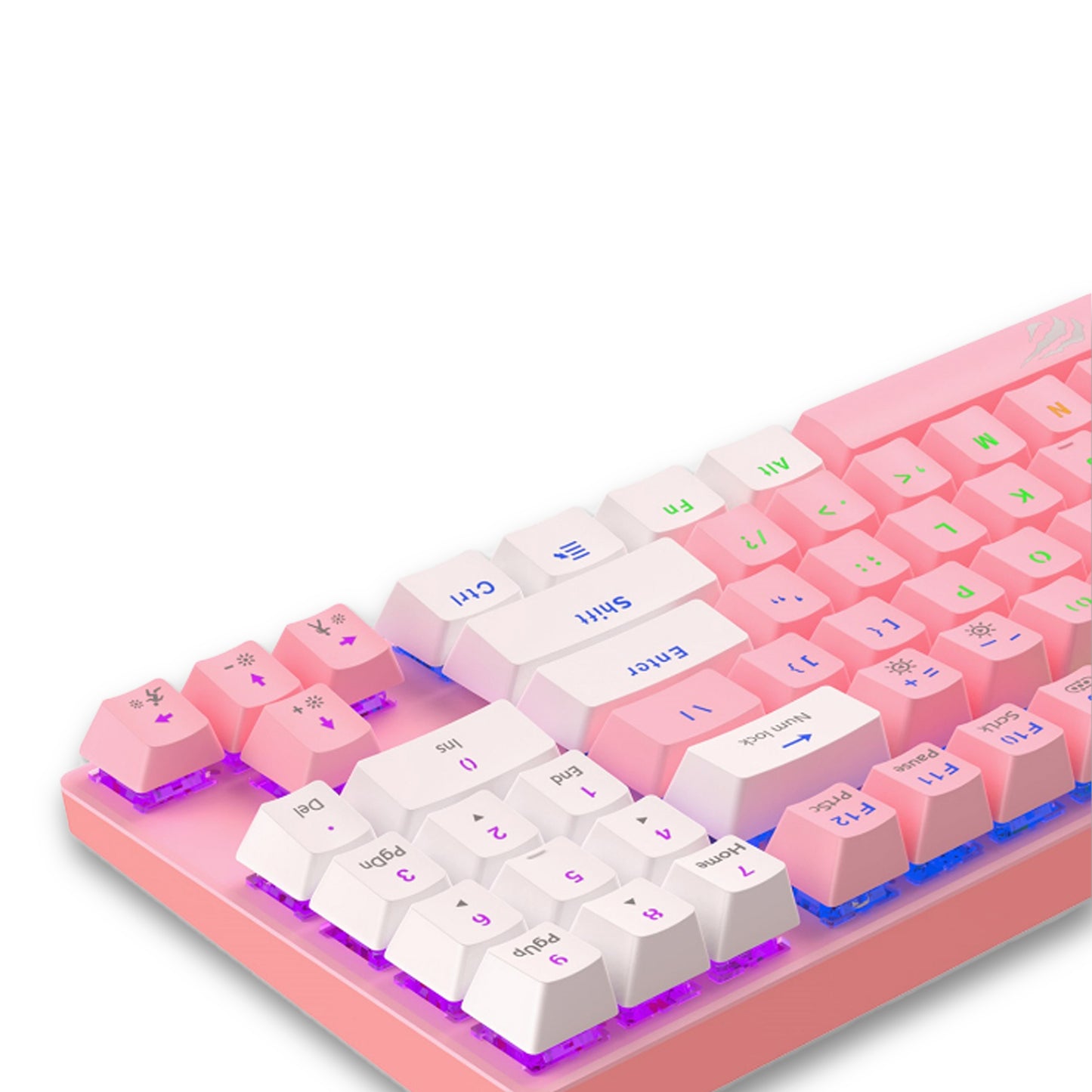 Havit KB512L Pro Mechanical Gaming Keyboard Pink - White (HAVKB512LPRO)