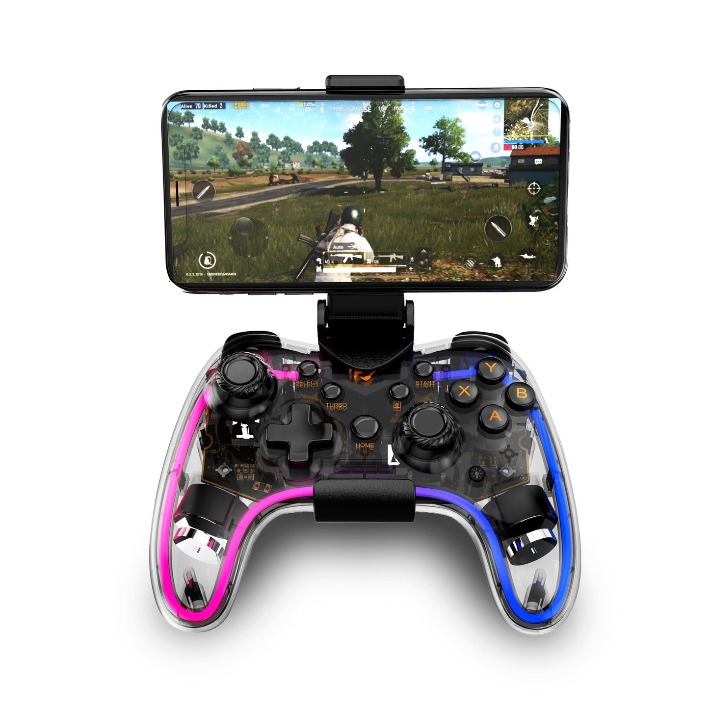 Havit G180BT Transparent RGB Gamepad (HACG180BT)