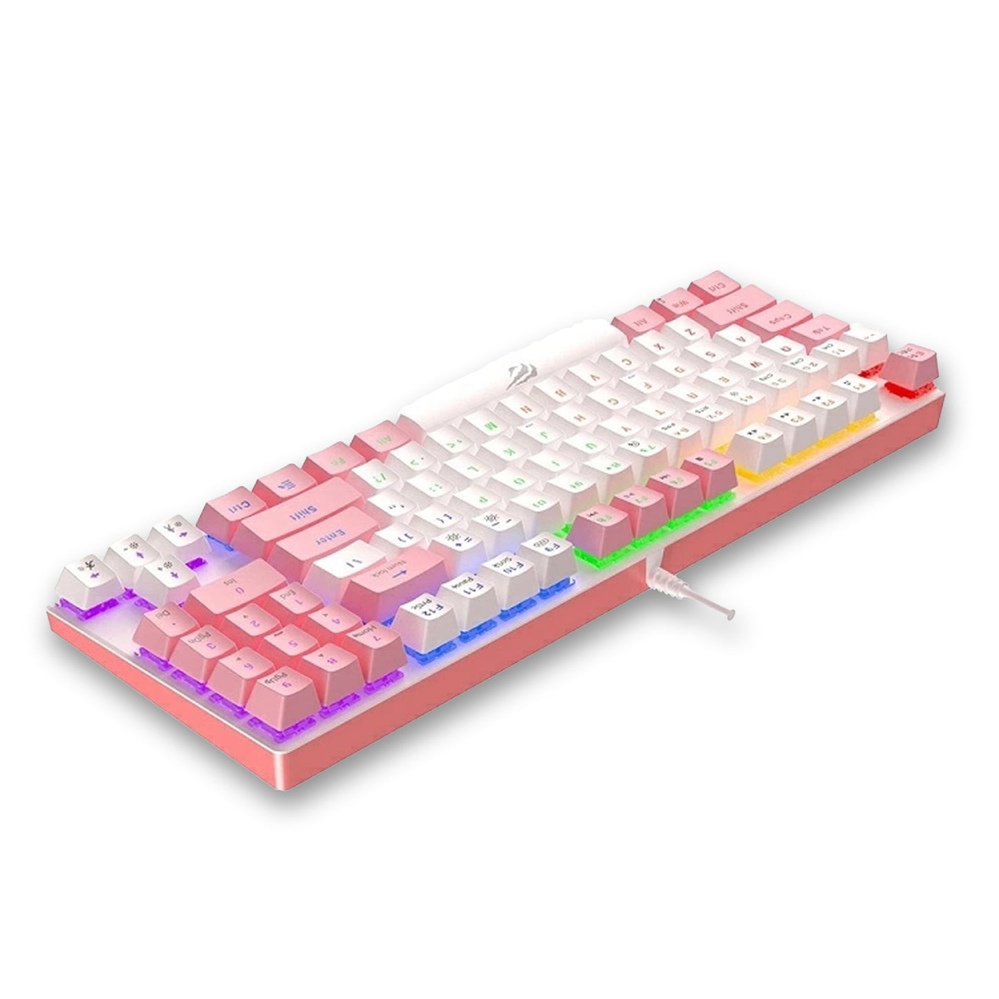Havit KB512L Pro Mechanical Gaming Keyboard Pink - White (HAVKB512LPRO)