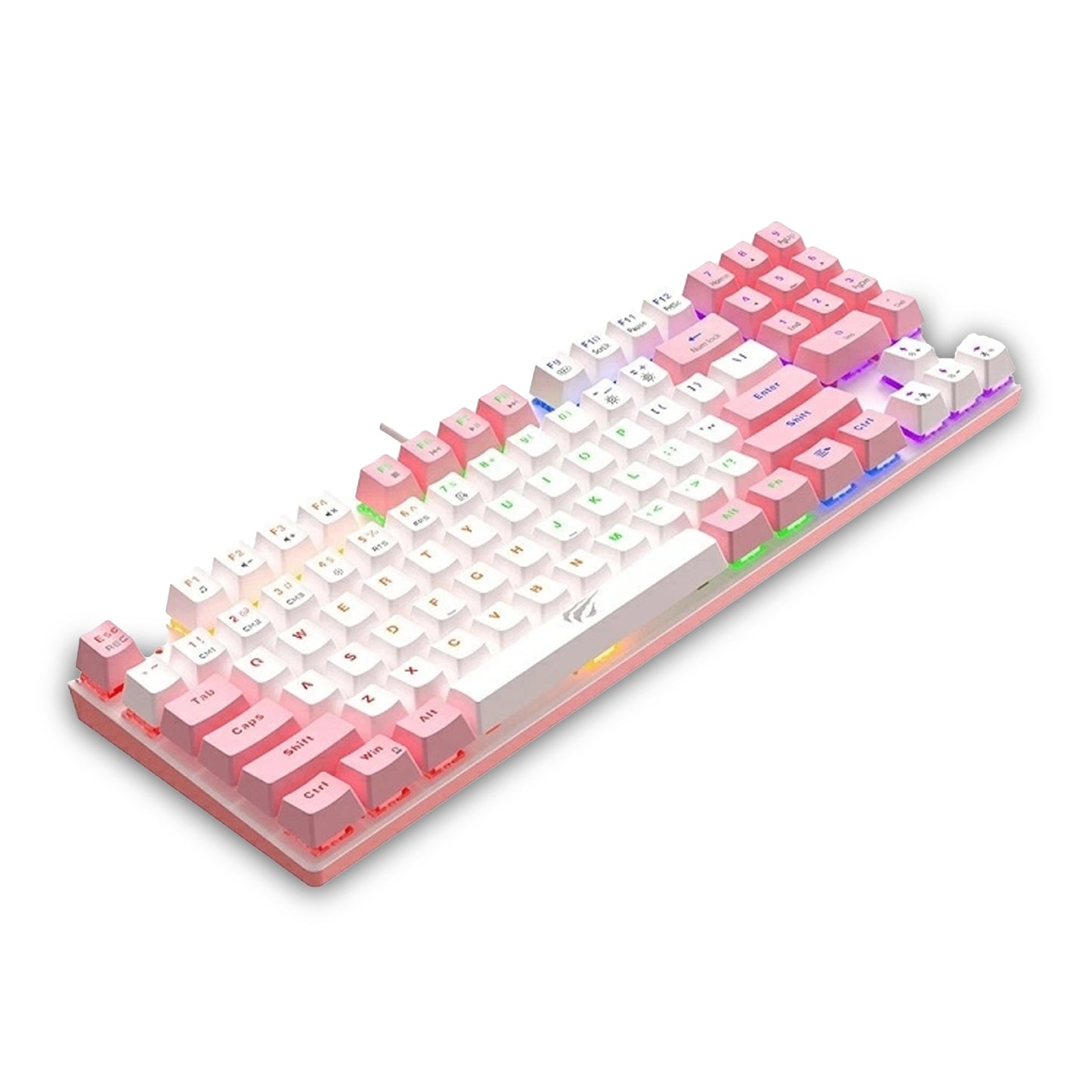 Havit KB512L Pro Mechanical Gaming Keyboard Pink - White (HAVKB512LPRO)