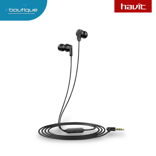 Havit E73P Black Wired In-ear Earphones (HAVE73P)