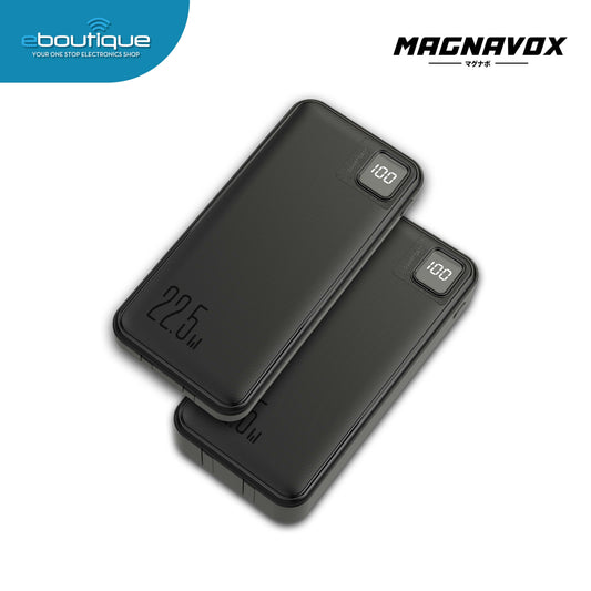 Magnavox Power Bank 22.5W Built-in Two Cables Black (PB-M41)