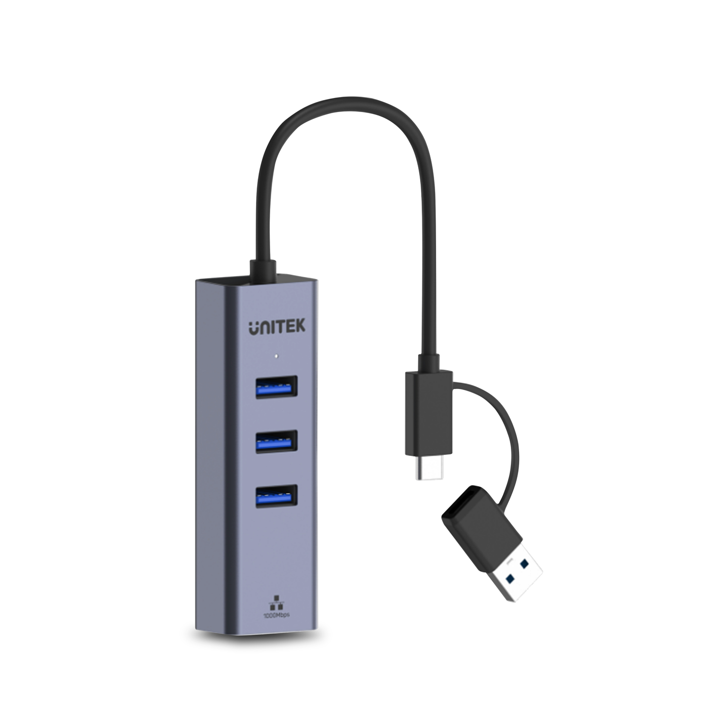Unitek Y-3088B 4 in 1 USB-C Ethernet Hub (UNIY3088B)