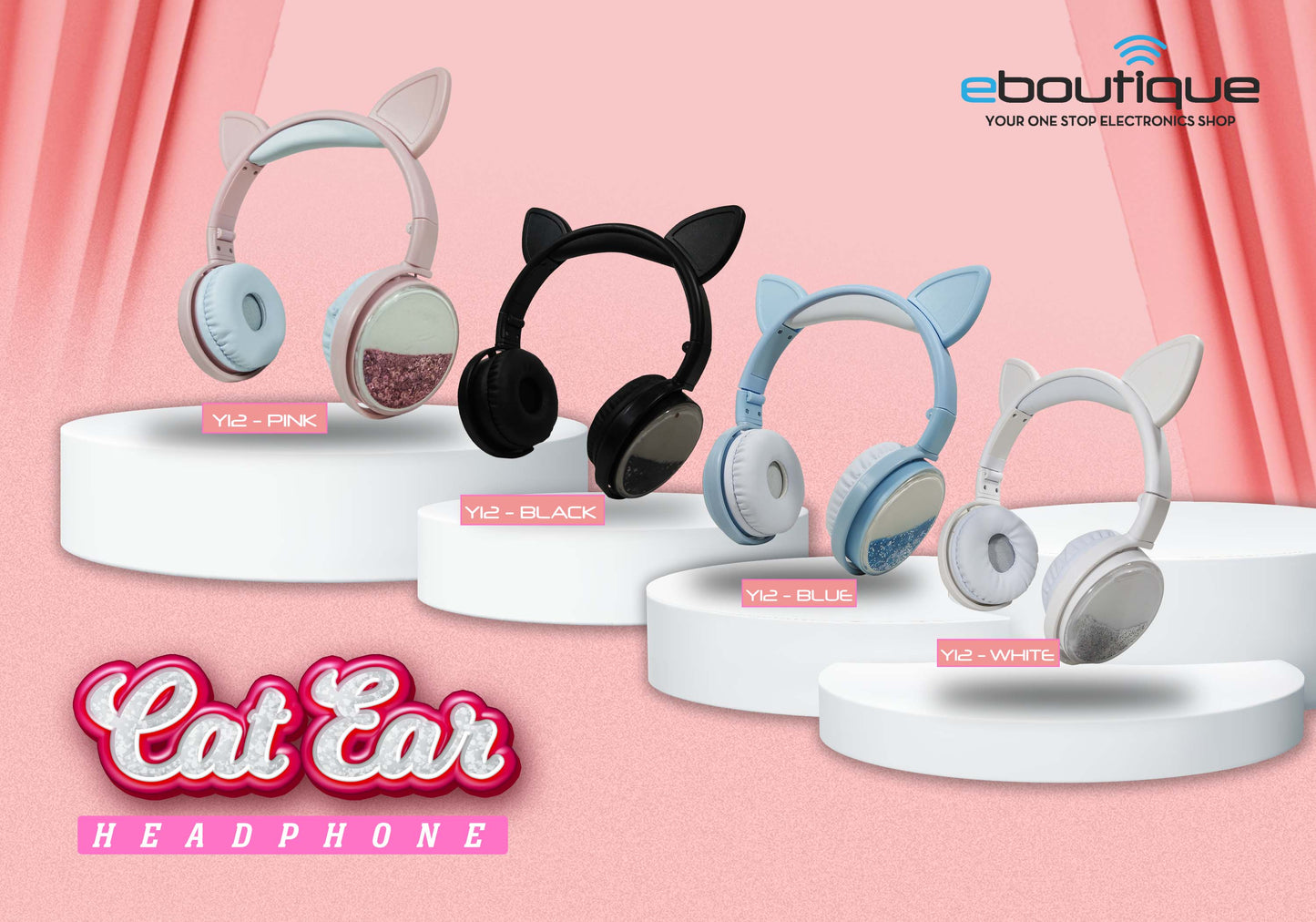 KEEKA Y12 CAT EAR WIRED HEADPHONE