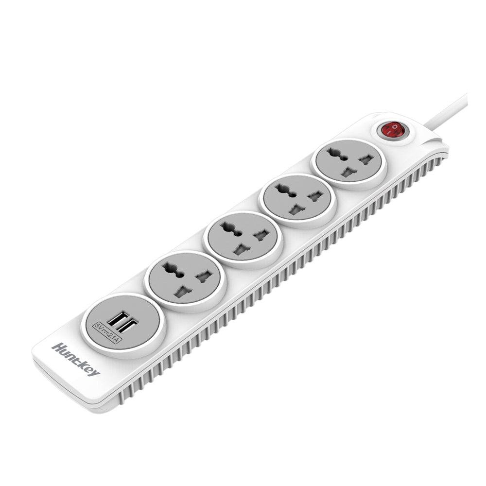 HUNTKEY SZN507 POWERSTRIP WITH 2 USB PORT 3M