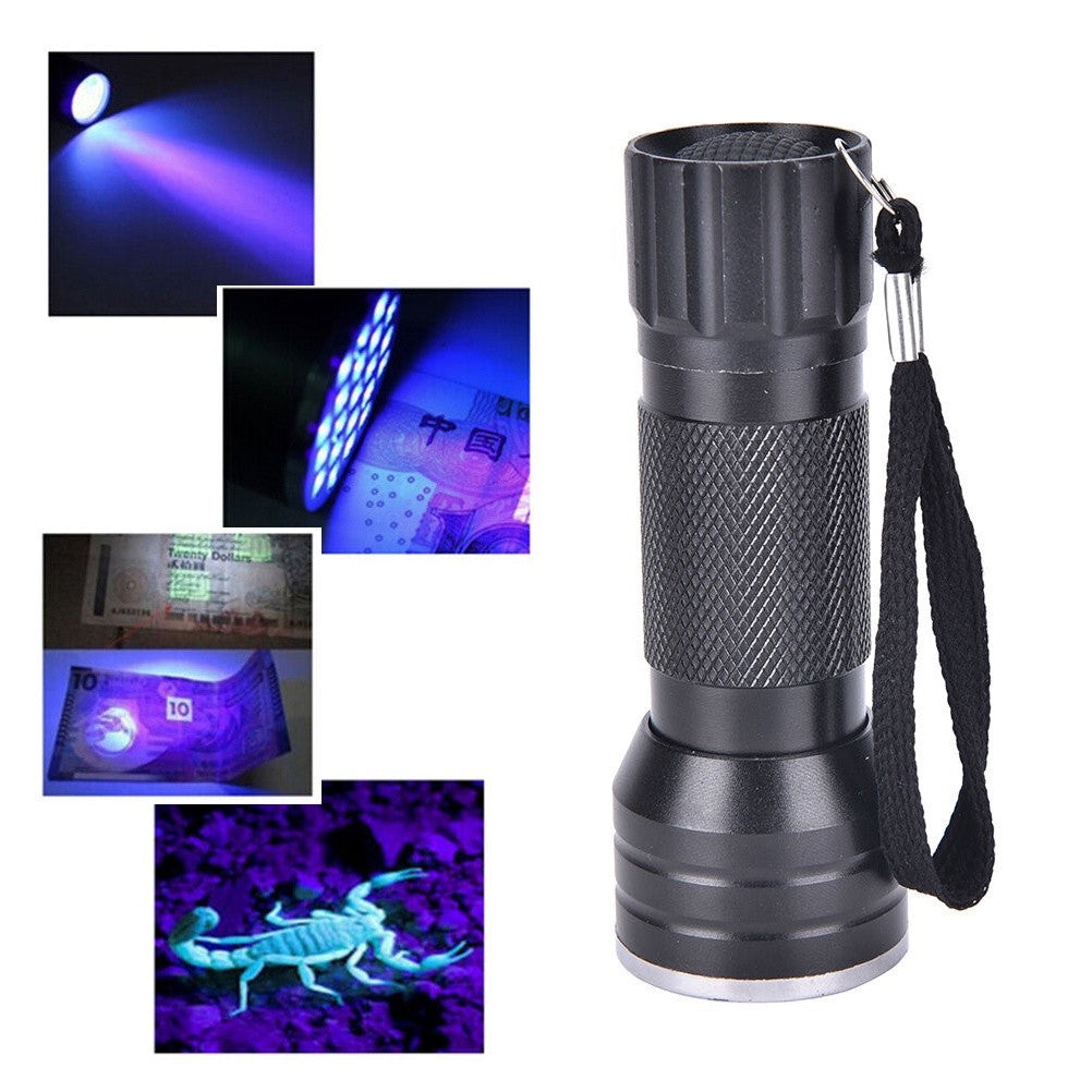 UV LED Rechargeable Flashlight/Torch (EO45)