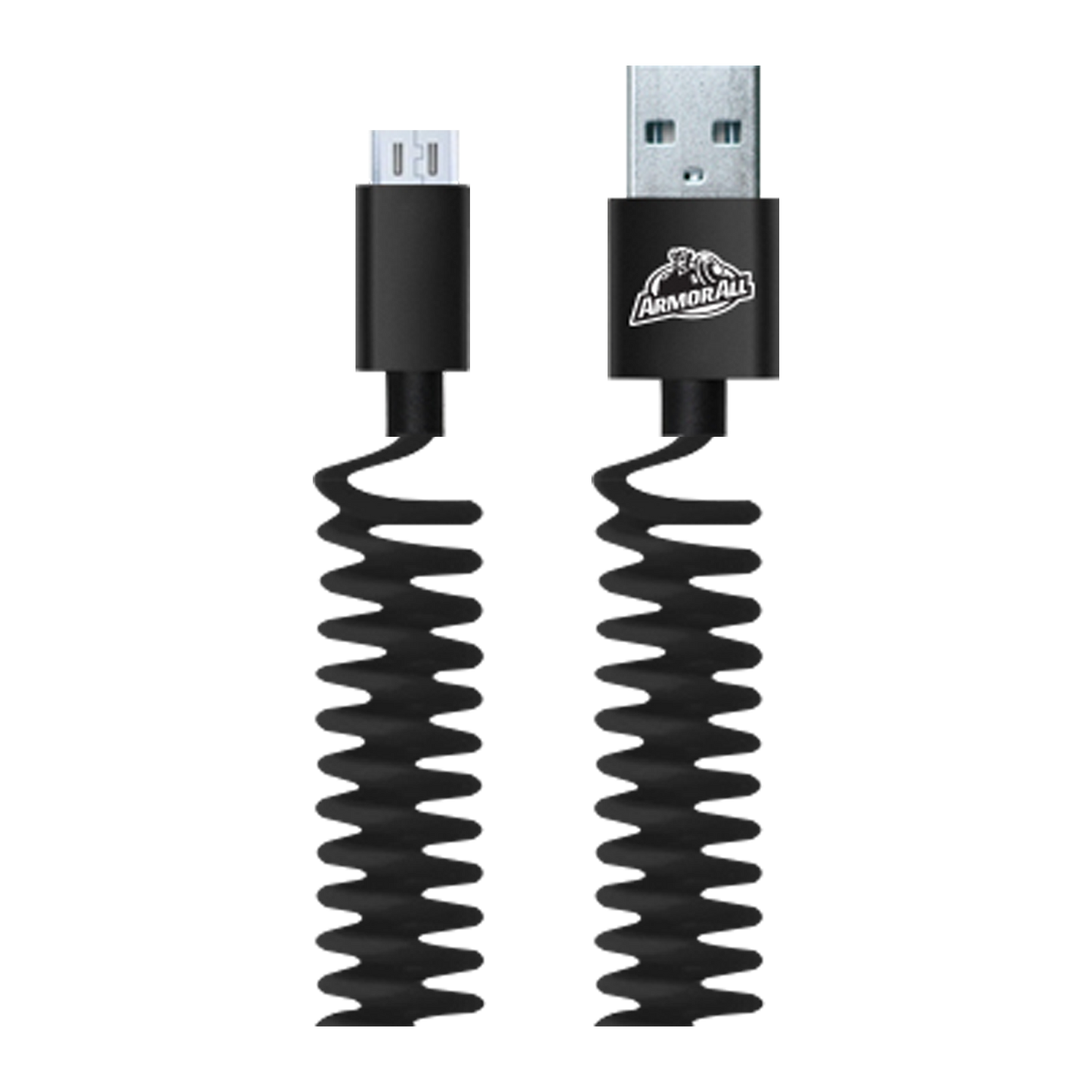 Armor All Sync & Charge Coiled Micro USB Cable AAS8-0102