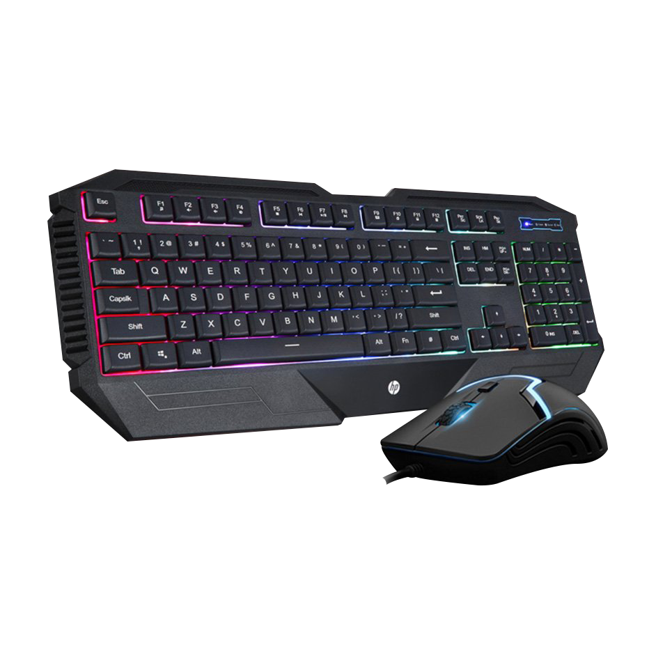 HP Gaming Ergonomic Backlit Keyboard and Mouse Combo GK1100