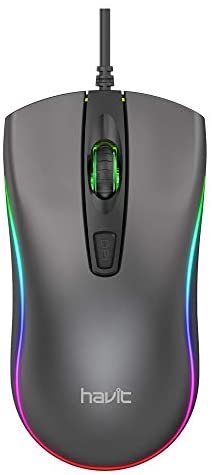 HAVIT MS72 Wired USB Gaming Mouse 1200 DPI with RGB Ligh