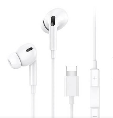 USAMS EP-41 LIGHTNING IN EARPHONE 1.2M WHITE (SJ453HS01)