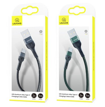 USAMS SJ449 U55 TYPE-C ALUMINUM BRAIDED CABLE 1M