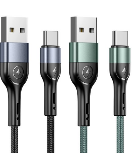 USAMS SJ449 U55 TYPE-C ALUMINUM BRAIDED CABLE 1M