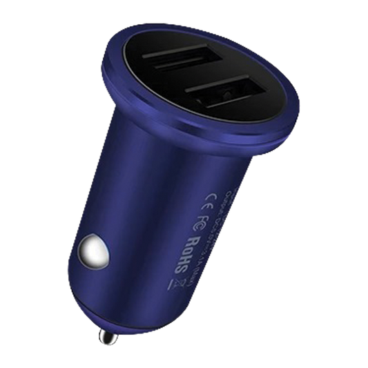 Usams 3.1A Dual USB Metal Universal Car Charger US-CC016