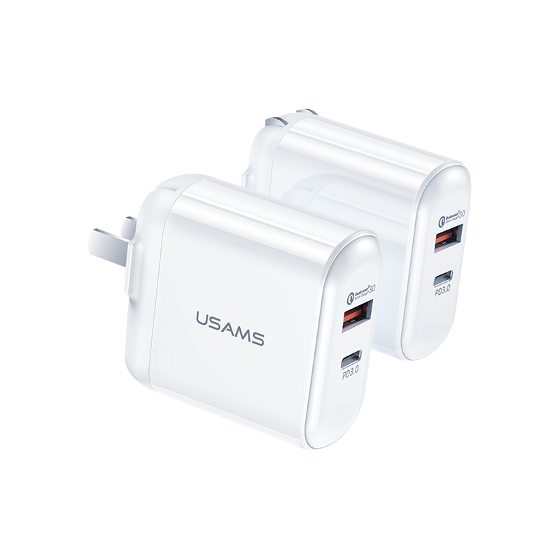 Usams T12 QC3.0+PD3.0 Fast USB Charger (CN) US-CC065