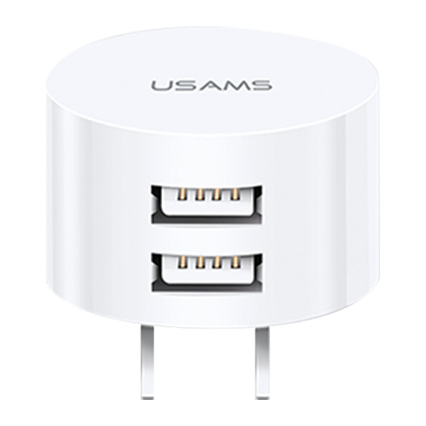 Usams T20 Dual USB Round Travel Charger US-CC079