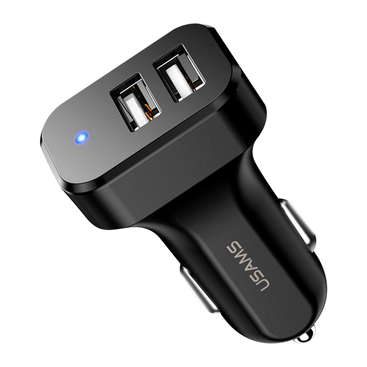 Usams C13 2.1A Dual USB Car Charger US-CC087