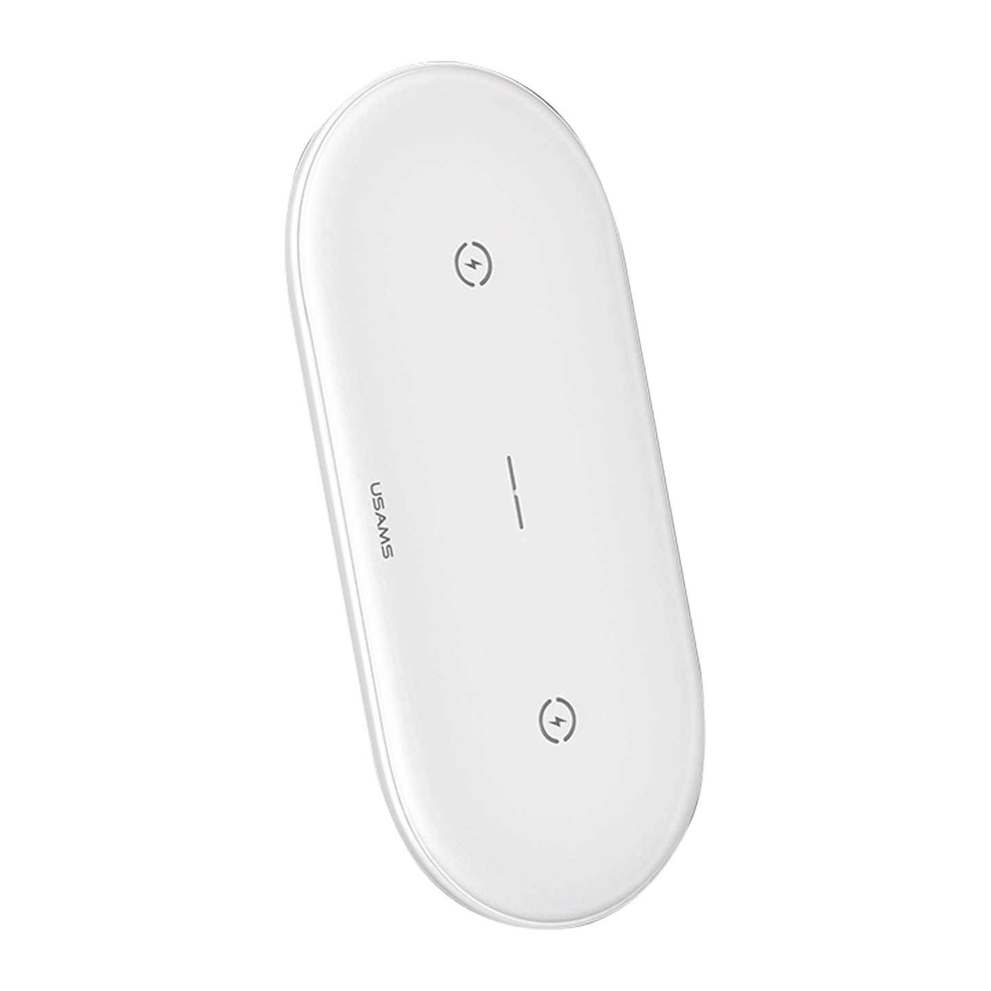 Usams Dual Coil Wireless Charger for Mobile Phones and Earbuds US-CD120