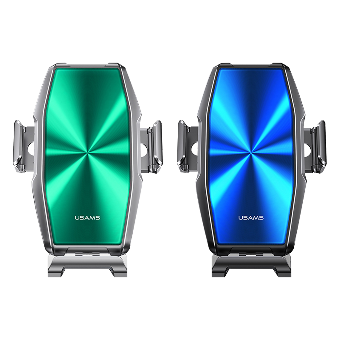 Usams FOD + Coil Automatic Induction 15W Wireless Charging Car Holder - Zenya Series (Air Vent) US-CD134