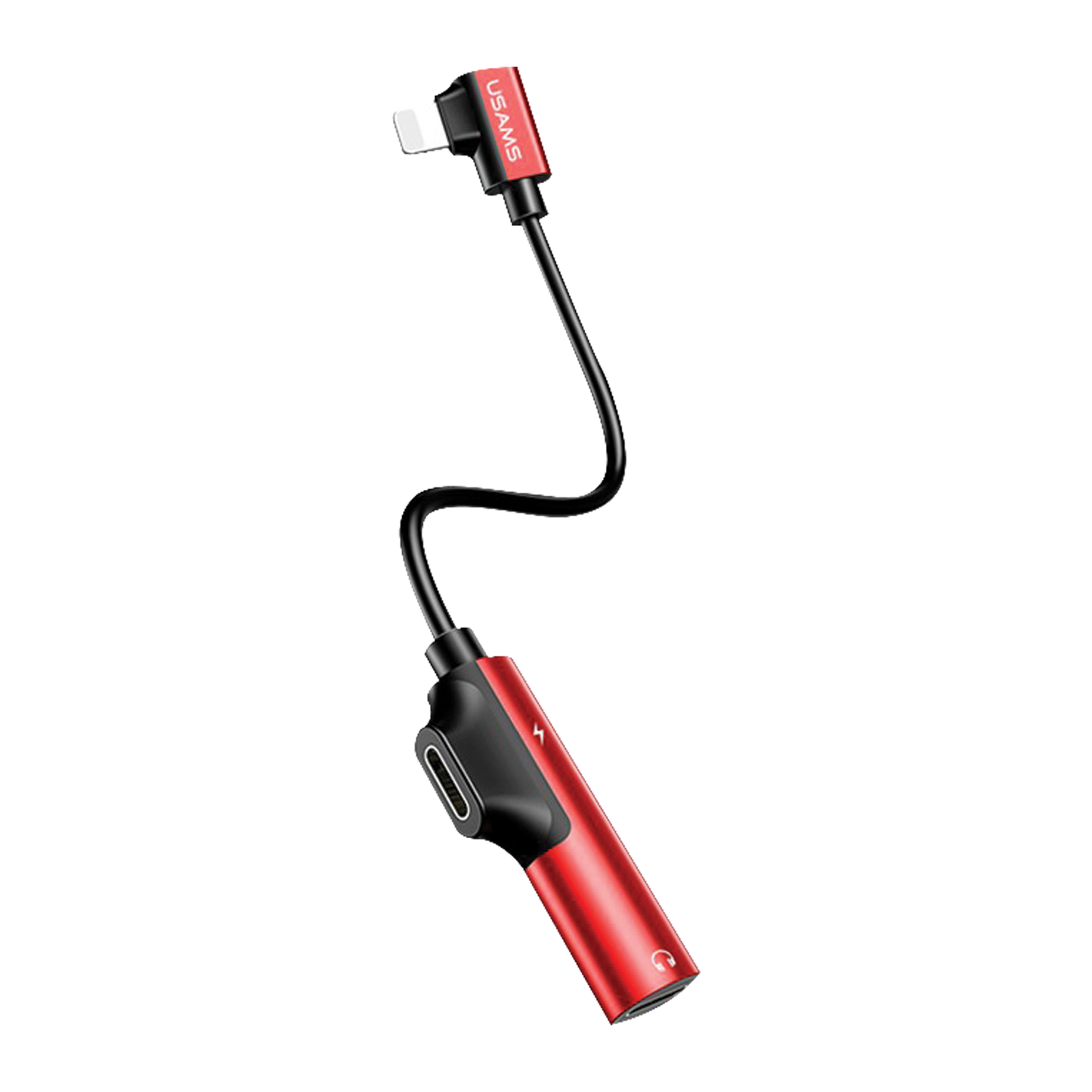 Usams AU02 Lightning to Dual Lightning Audio Charging Adapter US-SJ210