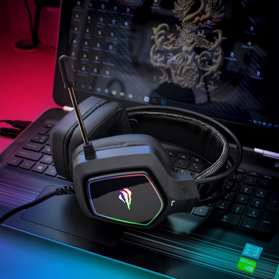 Havit H656D RGB Gaming Headset Microphone USB