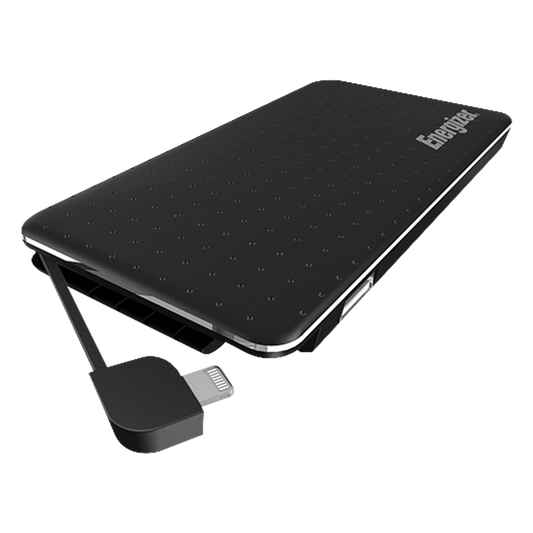 Energizer 5,000mAh Lightweight with Built-in Lightning Cable Power Bank XP5000A