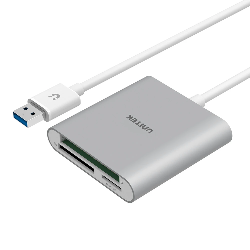 Unitek USB 3.0 3-Port Memory Card Reader 97-Y-9313-US