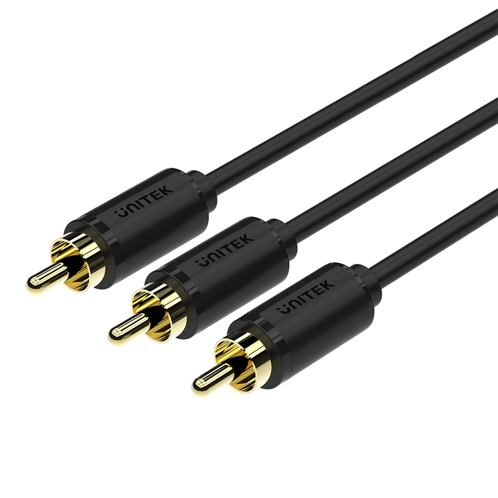 Unitek 3 RCA to 3 RCA Cable 1.5M Y-C950BK