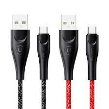 US-SJ392/US-SJ395/US-SJ398 U41 Type-C Braided Data and Charging Cable 1m/2m/3m