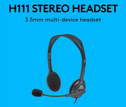 LOGITECH H111 STEREO HEADSET WITH MIC