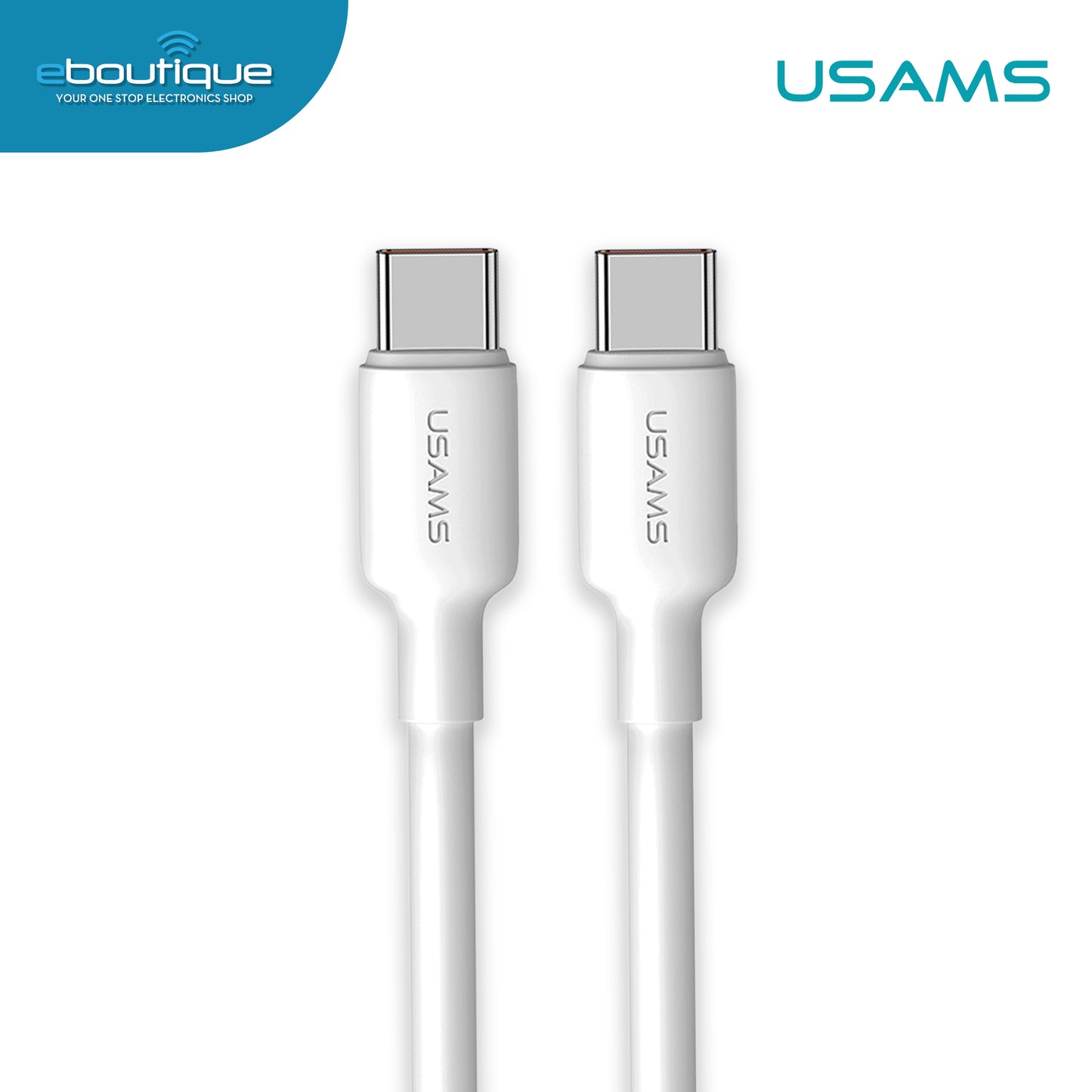 USAMS US-SJ615 U84 TYPE-C TO TYPE-C PD 100W CHARGING DATA CABLE