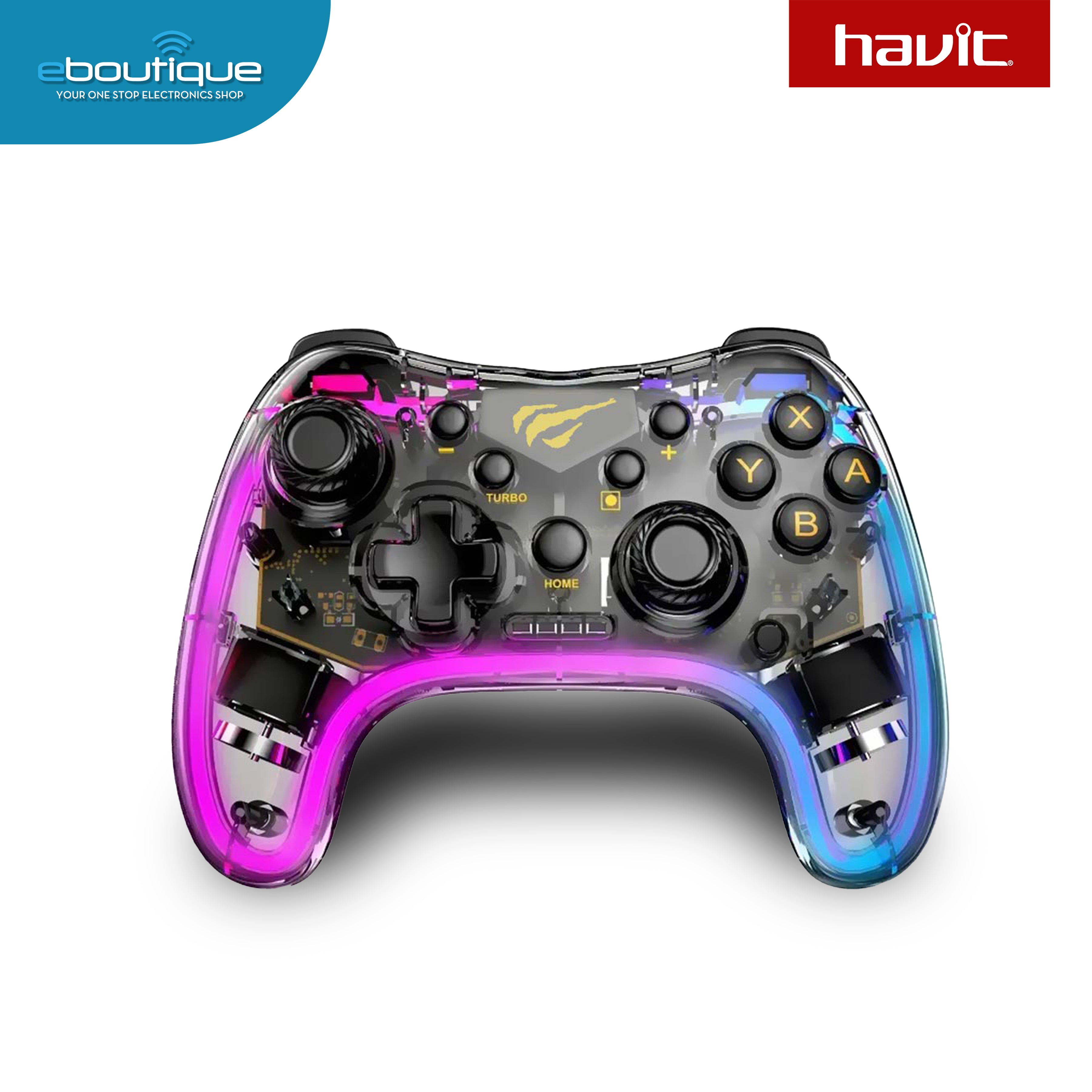 Havit G180BT Transparent RGB Gamepad (HACG180BT) – Electronics Boutique ...