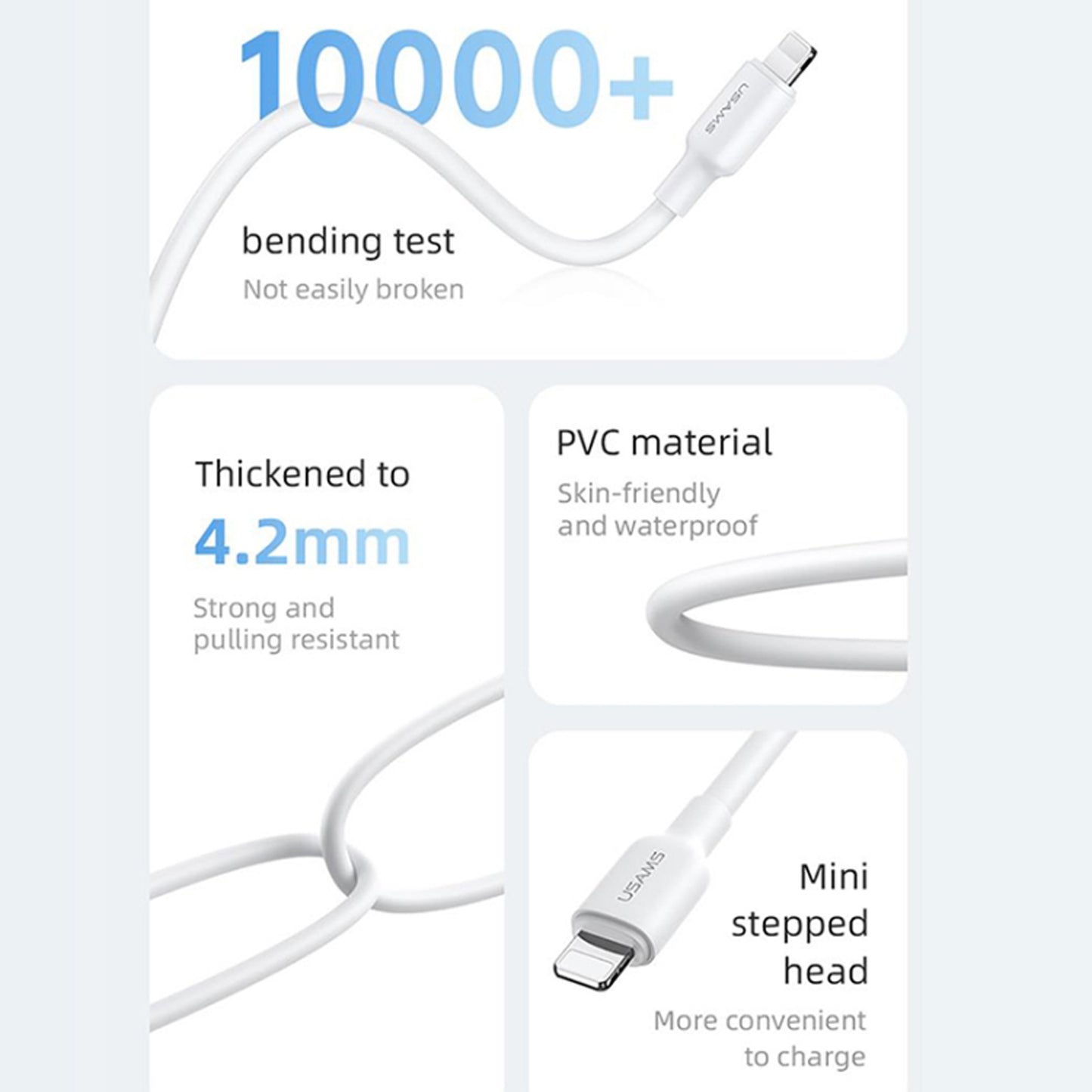 USAMS US-SJ601 TYPE-C 3A DATA CABLE