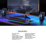 Havit SK213 RGB Light Computer Speaker (HAVSK213BLK)