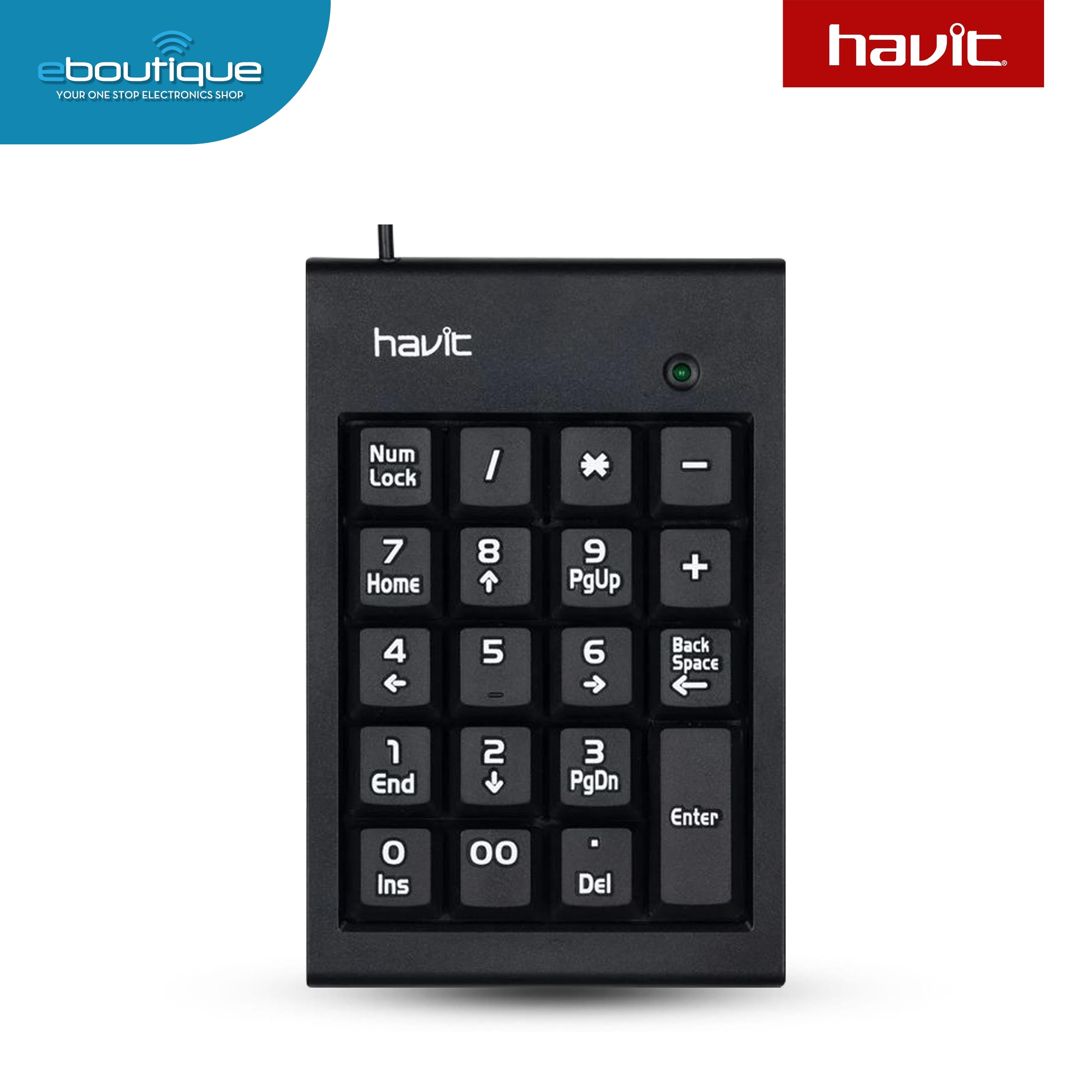 Havit KB223 Mini Numeric Keypad (HAVKB223) – Electronics Boutique Online