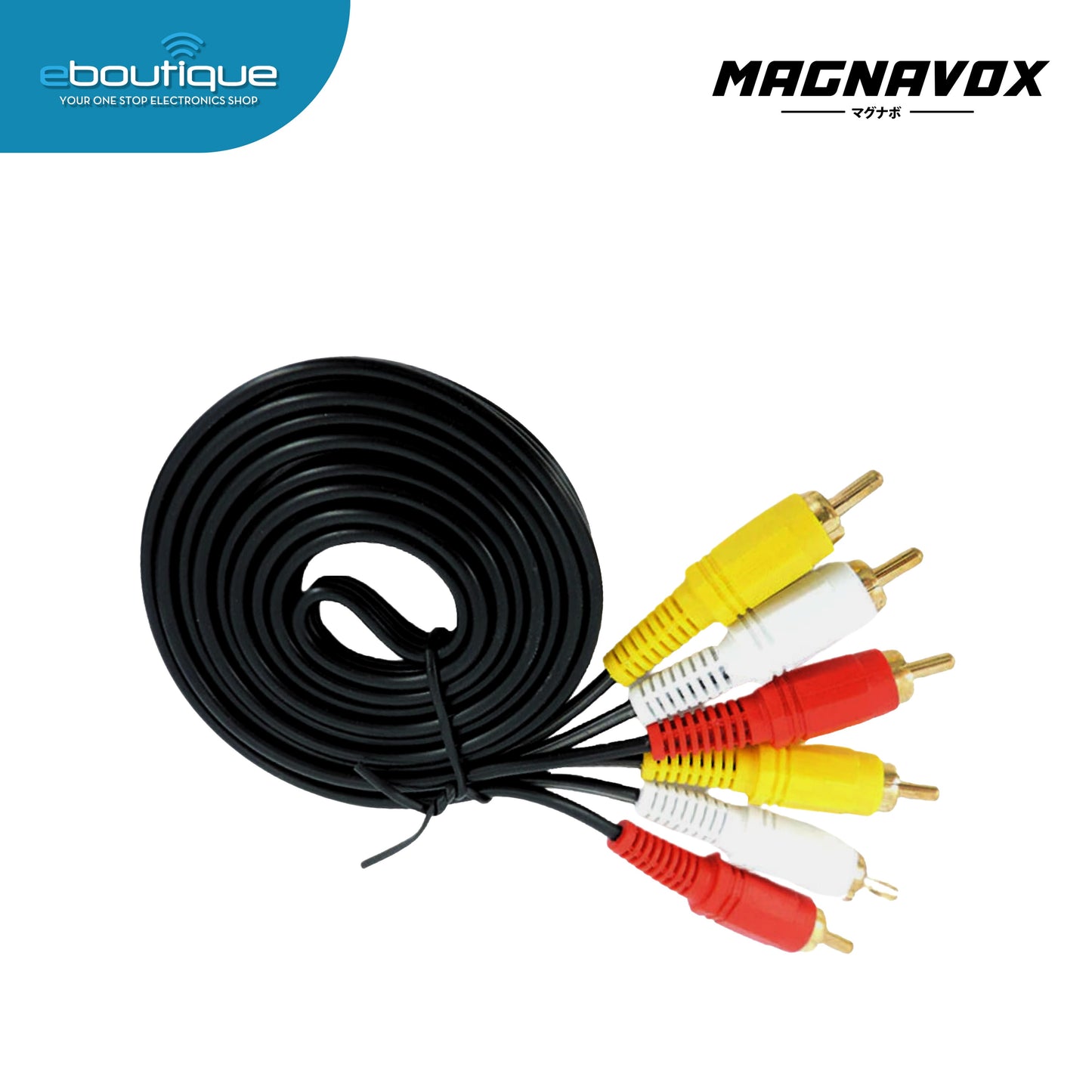 MAGNAVOX AUDIO/VIDEO CABLE 3RCA TO 3RCA 3M (STA-3R01)