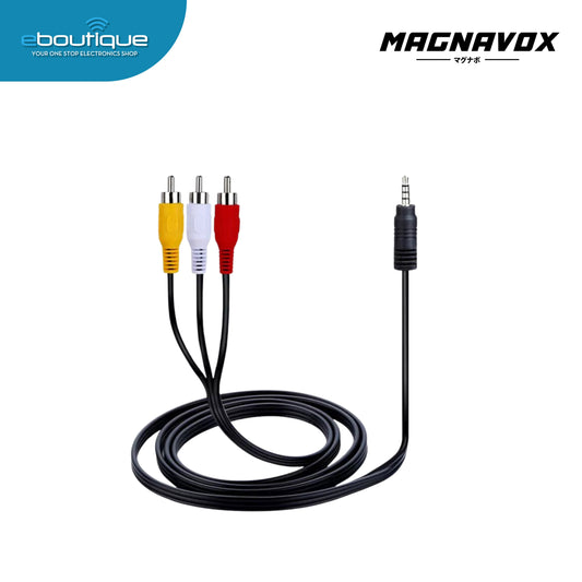 MAGNAVOX AUDIO/VIDEO 3.5MM TO 3RCA CABLE 1.5M (STA-ST3R01)