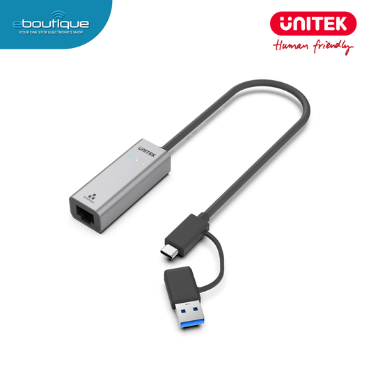 Unitek Y-3465A USB to Gigabit Ethernet Adapter (UNIY3465A)