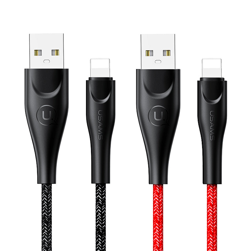 US-SJ391/SJ394/SJ397 U41 LIGHTNING Braided Data and Charging Cable 1m/2m/3m