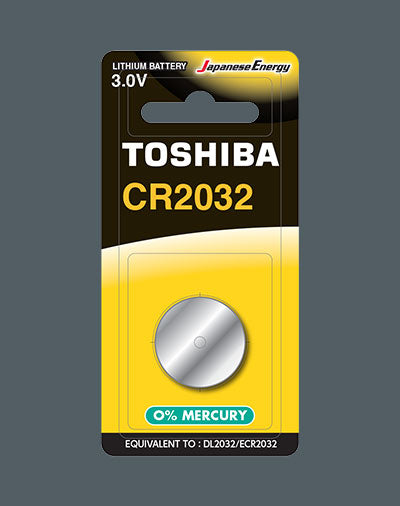 TOSHIBA CR2032 BP-1C LITHIUM COIN 3V 220MAH