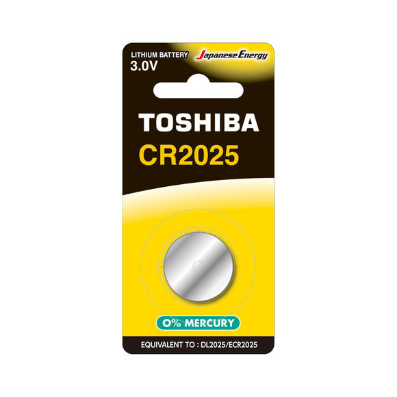 TOSHIBA CR2025 LITHIUM COIN 3V 160MAH