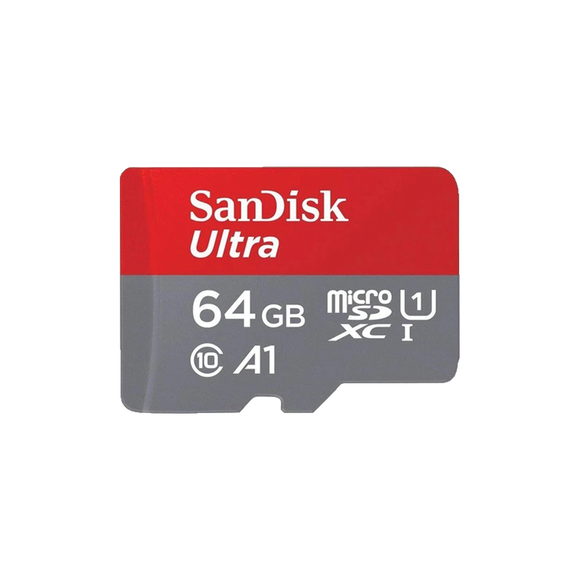 Sandisk 64GB Ultra A1 Micro SDHC-1 Class 10 with Adapter (100mb/s)
