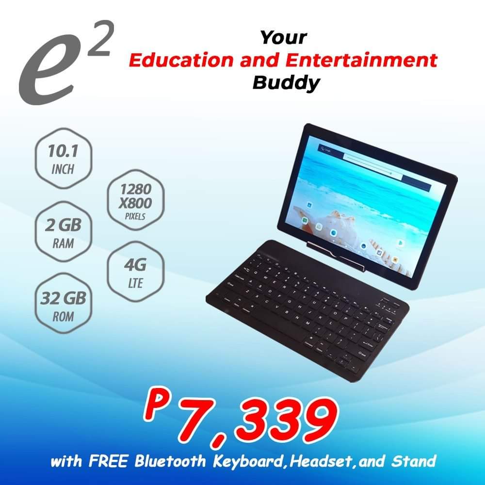 E2 10.1 INCH ANDROID TABLET WITH FREE BT KEYBOARD, HEADSET AND STAND