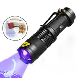 UV LED Rechargeable Flashlight/Torch (EO45)