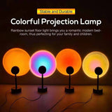 4in1 Sunset Lamp 180 Degree Rainbow Color Lamp