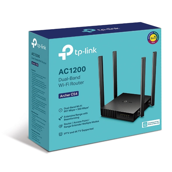 TPLINK C54 AC1200 DUAL BAND WIFI ROUTER
