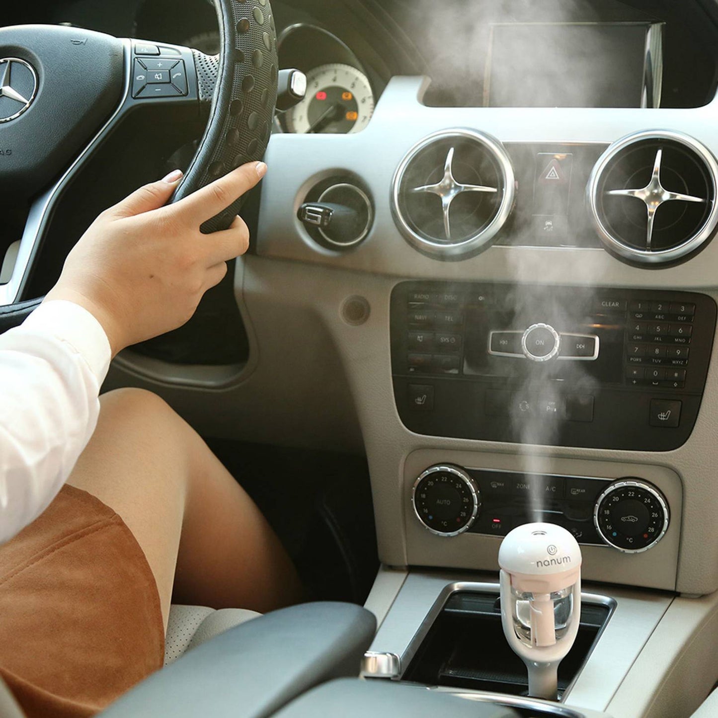 Mini Humidifier Air Purifier Aromatherapy for Car