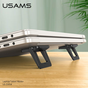 USAMS US-ZJ054 1 pair Laptop Stand Mini Portable Tablet For MacBook Pro Notebook Stand Foldable Laptop Desk Aluminium Alloy Laptop Table