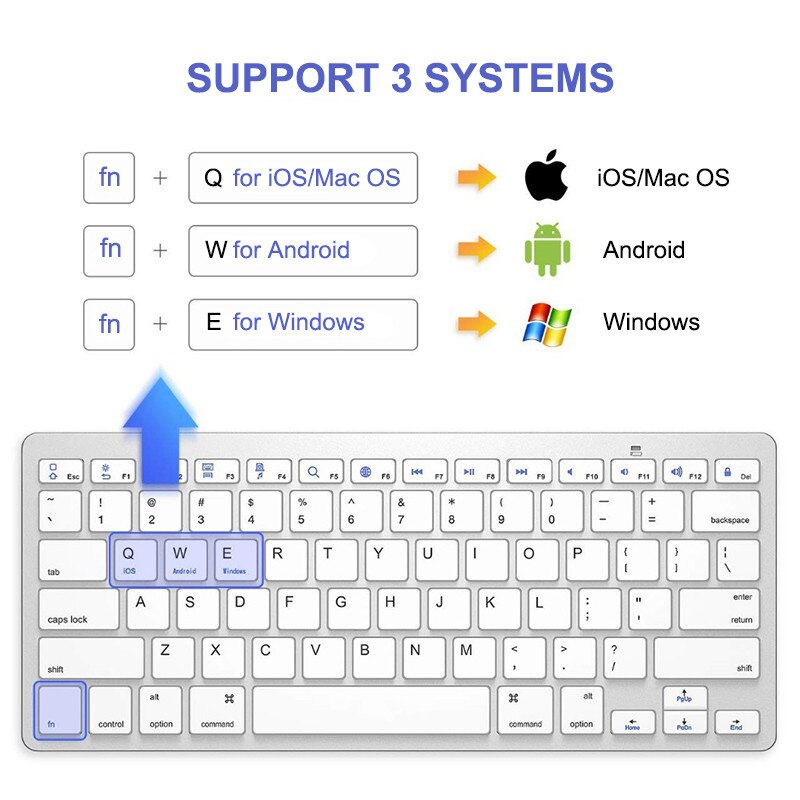 BK6001 WIRELESS BLUETOOTH KEYBOARD