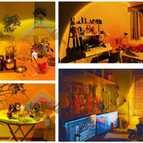 4in1 Sunset Lamp 180 Degree Rainbow Color Lamp